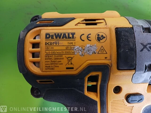 Slagschroevendraaier met boormachine dewalt, dcf887 en dcd791 - afbeelding 7 van  9