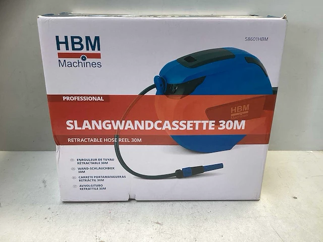 Slangenwandcassette - 30m - oprollende slang - afbeelding 1 van  3
