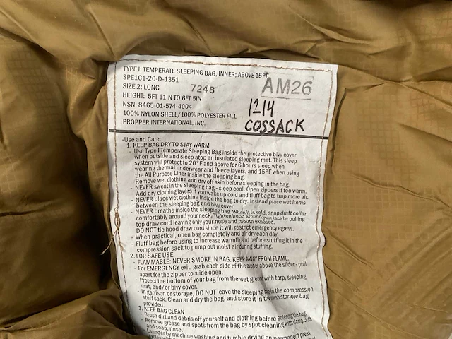Sleeping bag - afbeelding 2 van  3