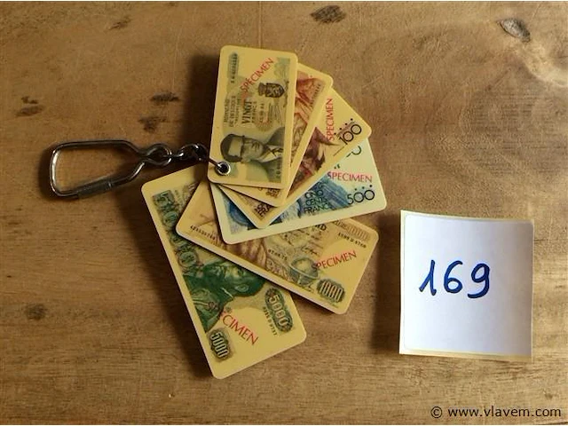 Sleutelhanger biljetten - afbeelding 2 van  2