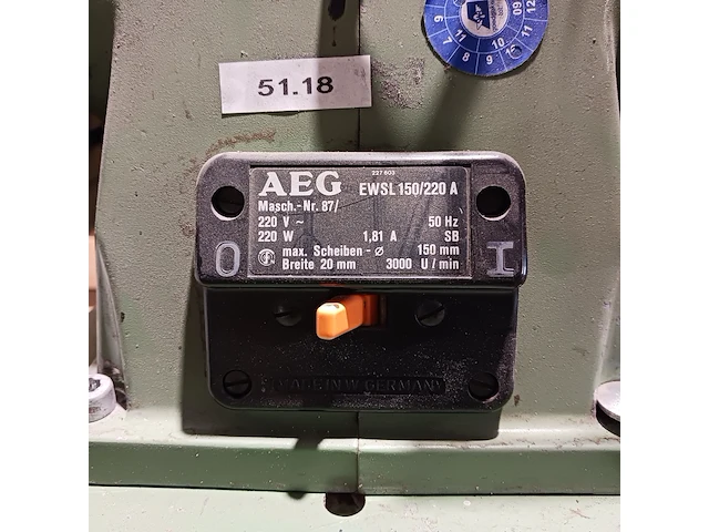 Slijpmachine aeg, ewsl 150/220 a - afbeelding 5 van  8