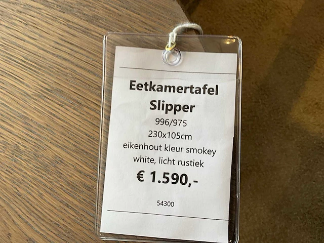 Slipper eiken eetkamertafel - afbeelding 7 van  7