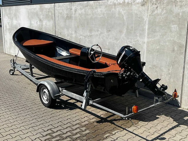 Sloep - 10pk mercury - buitenboordmotor - inclusief trailer - zo goed als nieuw - afbeelding 6 van  12