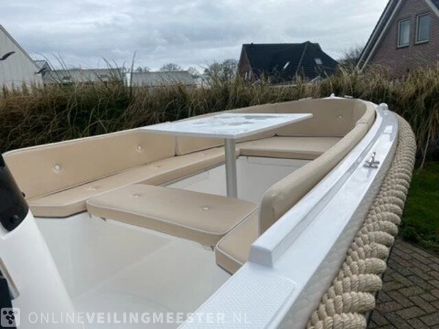 Sloep / console boot met 15 pk 4 takt mercury motor searider, 500 retro, bouwjaar 2021 - afbeelding 3 van  16