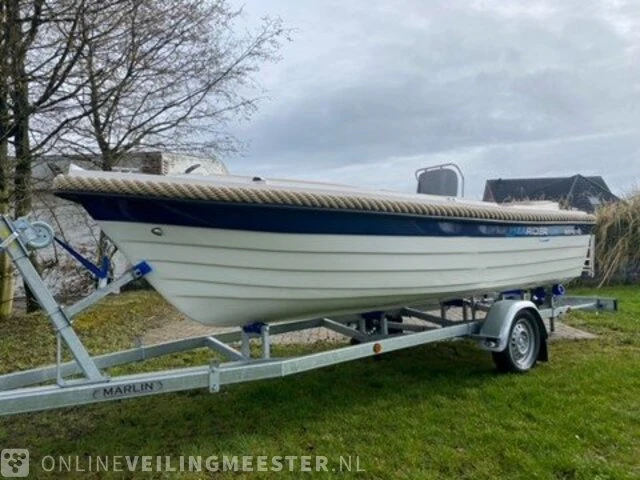 Sloep / console boot met 15 pk 4 takt mercury motor searider, 500 retro, bouwjaar 2021 - afbeelding 7 van  16