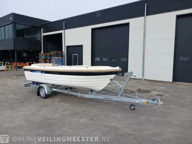 Sloep inclusief boottrailer searider, 500 retro, wit, bouwjaar 2022 - afbeelding 1 van  53