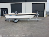 Sloep inclusief boottrailer searider, 500 retro, wit, bouwjaar 2022 - afbeelding 12 van  53