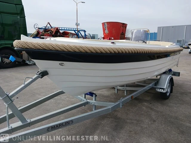 Sloep inclusief boottrailer searider, 500 retro, wit, bouwjaar 2022 - afbeelding 24 van  53