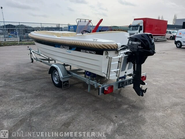 Sloep inclusief boottrailer searider, 500 retro, wit, bouwjaar 2022 - afbeelding 45 van  53