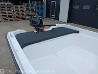 Sloep met buitenboordmotor 4 pk tohatsu, trailer en kussenset seafinder, 370, blauw, bouwjaar 2021 - afbeelding 6 van  36