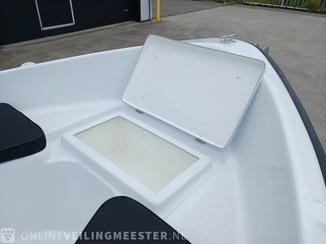 Sloep met buitenboordmotor 4 pk tohatsu, trailer en kussenset seafinder, 370, blauw, bouwjaar 2021 - afbeelding 9 van  36