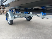 Sloep met buitenboordmotor 4 pk tohatsu, trailer en kussenset seafinder, 370, blauw, bouwjaar 2021 - afbeelding 17 van  36
