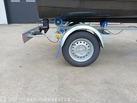 Sloep met buitenboordmotor 4 pk tohatsu, trailer en kussenset seafinder, 370, blauw, bouwjaar 2021 - afbeelding 18 van  36