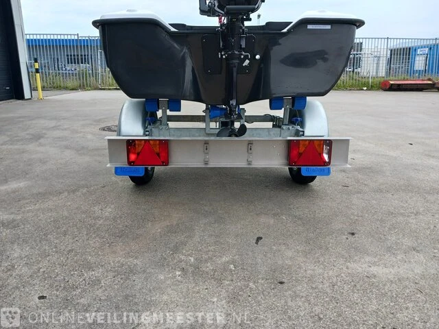 Sloep met buitenboordmotor 4 pk tohatsu, trailer en kussenset seafinder, 370, blauw, bouwjaar 2021 - afbeelding 19 van  36