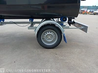 Sloep met buitenboordmotor 4 pk tohatsu, trailer en kussenset seafinder, 370, blauw, bouwjaar 2021 - afbeelding 20 van  36