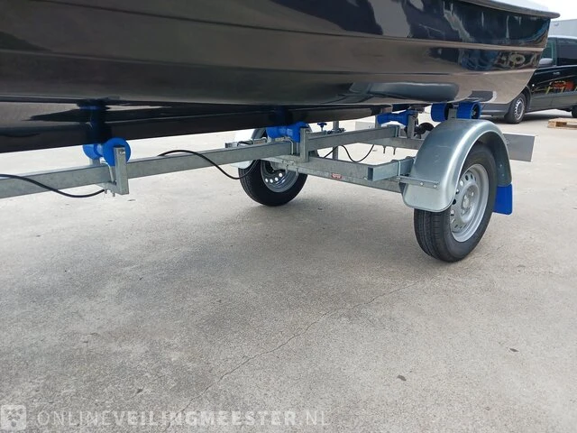 Sloep met buitenboordmotor 4 pk tohatsu, trailer en kussenset seafinder, 370, blauw, bouwjaar 2021 - afbeelding 21 van  36