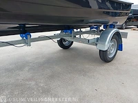 Sloep met buitenboordmotor 4 pk tohatsu, trailer en kussenset seafinder, 370, blauw, bouwjaar 2021 - afbeelding 21 van  36