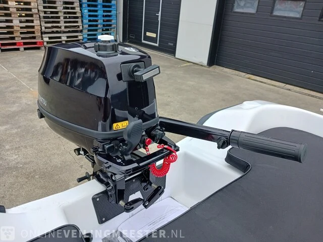 Sloep met buitenboordmotor 4 pk tohatsu, trailer en kussenset seafinder, 370, blauw, bouwjaar 2021 - afbeelding 24 van  36
