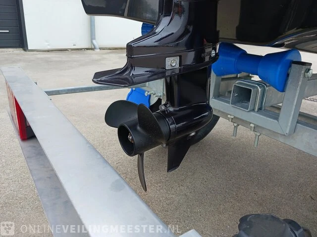 Sloep met buitenboordmotor 4 pk tohatsu, trailer en kussenset seafinder, 370, blauw, bouwjaar 2021 - afbeelding 25 van  36