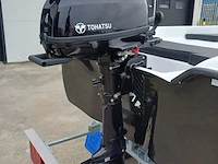 Sloep met buitenboordmotor 4 pk tohatsu, trailer en kussenset seafinder, 370, blauw, bouwjaar 2021 - afbeelding 26 van  36