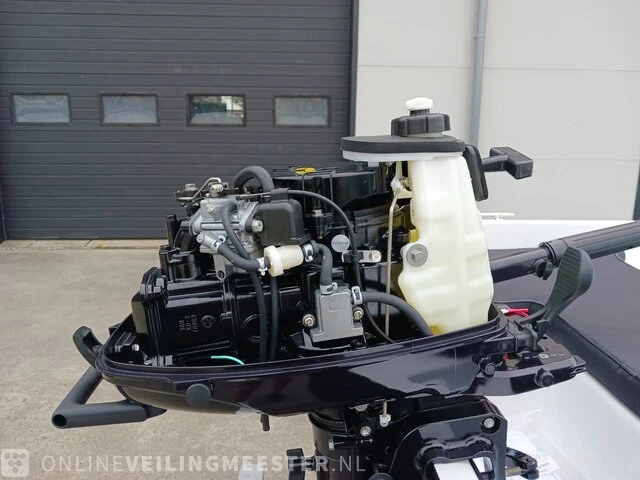 Sloep met buitenboordmotor 4 pk tohatsu, trailer en kussenset seafinder, 370, blauw, bouwjaar 2021 - afbeelding 27 van  36
