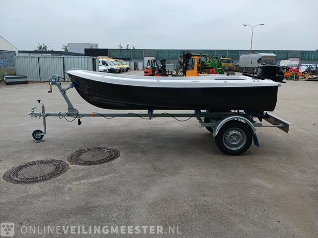 Sloep met buitenboordmotor 4 pk tohatsu, trailer en kussenset seafinder, 370, blauw, bouwjaar 2021 - afbeelding 33 van  36
