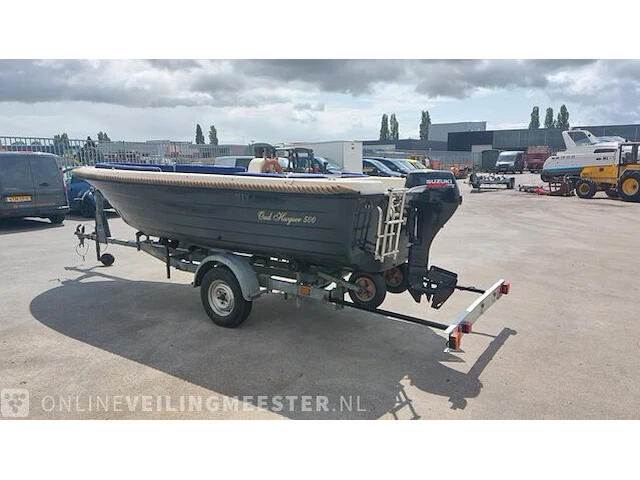 Sloep met trailer oud huijzer en pega, blauw - afbeelding 53 van  54