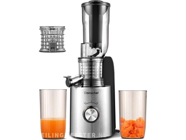 Slow juicer slow juicer 85 mm brede schacht - 250 w amzchef - afbeelding 1 van  3