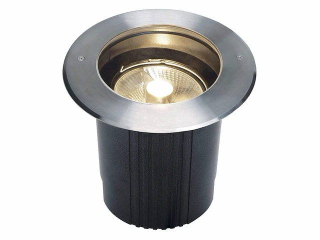 Slv dasar® 215 buiten inbouwspot, buitenlamp, grondspot, grondlamp gu10, ip67 rond, roestvrij staal 316, max.75w - afbeelding 1 van  2