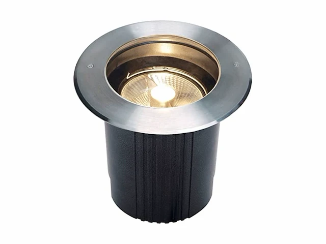 Slv dasvar 215 buiten inbouwspot gu10 ip67 rond roestvrij staal max. 75w - afbeelding 1 van  4