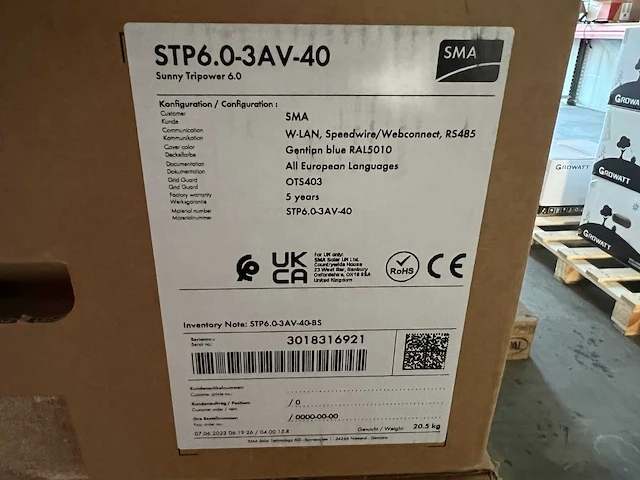 Sma - stp6.0-3av-40 - omvormer - afbeelding 2 van  2