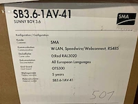 Sma - sunny boy 3.6 av-41 - omvormer (18x) - afbeelding 3 van  3