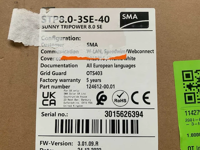 Sma sunny tri power 8.0 se omvormer - afbeelding 4 van  4