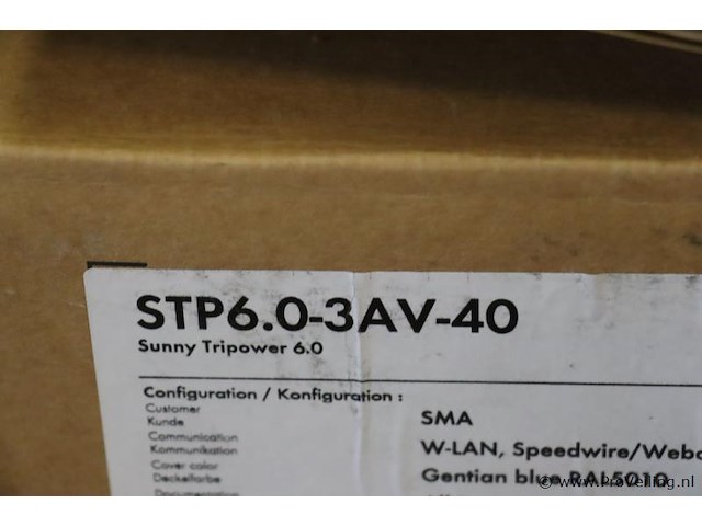 Sma sunny tripower 6.0-omvormer stp6.0-3av-40 | nieuw in doos - afbeelding 5 van  5
