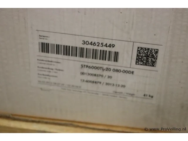 Sma sunny tripower inverter/omvormer| model stp6000tl-20 - afbeelding 7 van  7
