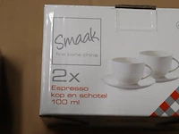 Smaak espresso kop en schotel set - 4 dozen á 2 stuks - afbeelding 3 van  4