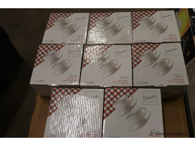 Smaak espresso kop en schotel set - 8 dozen á 2 stuks - afbeelding 1 van  4