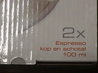 Smaak espresso kop en schotel set - 8 dozen á 2 stuks - afbeelding 3 van  4