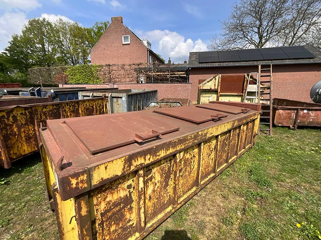 Smalle gesloten afzetcontainer / smalle gesloten optrekcontainer - afbeelding 5 van  7