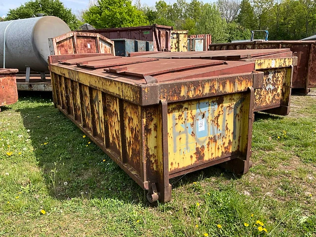 Smalle gesloten afzetcontainer / smalle gesloten optrekcontainer - afbeelding 2 van  7