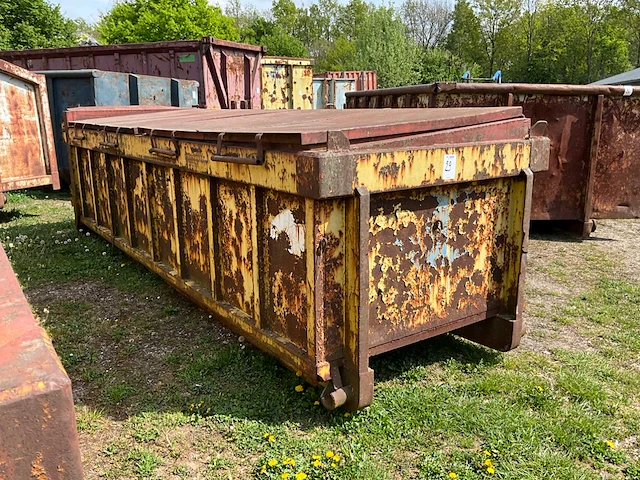 Smalle gesloten afzetcontainer / smalle gesloten optrekcontainer - afbeelding 2 van  7