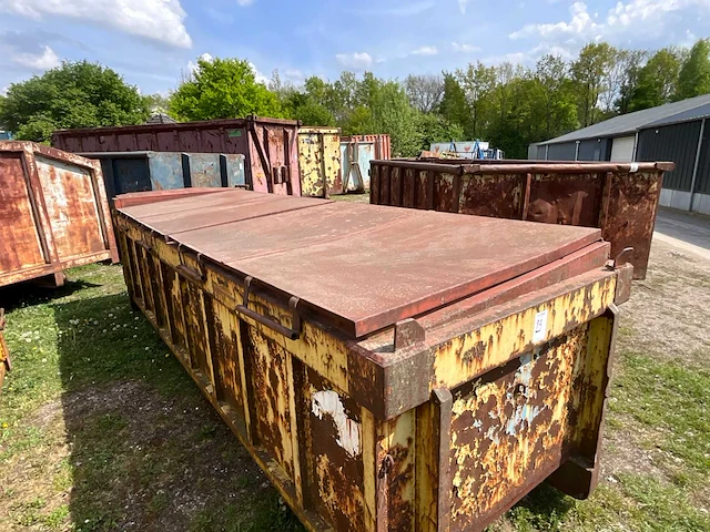 Smalle gesloten afzetcontainer / smalle gesloten optrekcontainer - afbeelding 5 van  7