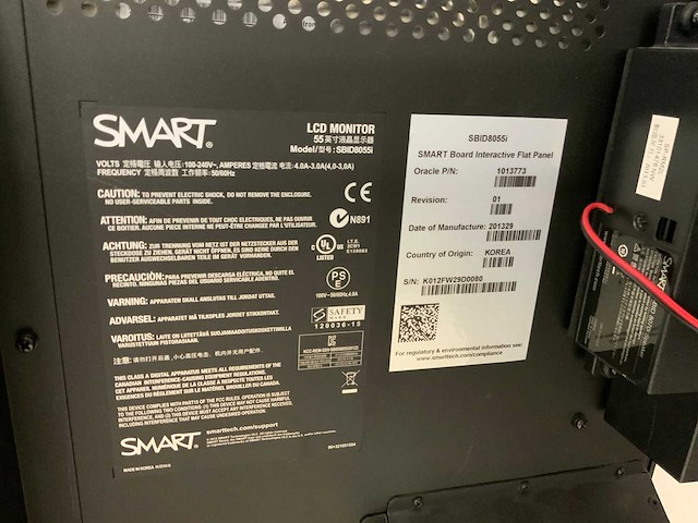 Smart (8055i) 55”, 1920x1080 (fhd) lcd smart board interactive monitor - afbeelding 5 van  6