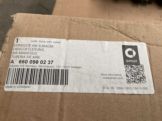 Smart a 660 090 02 37 air manifold (3x) - afbeelding 5 van  5