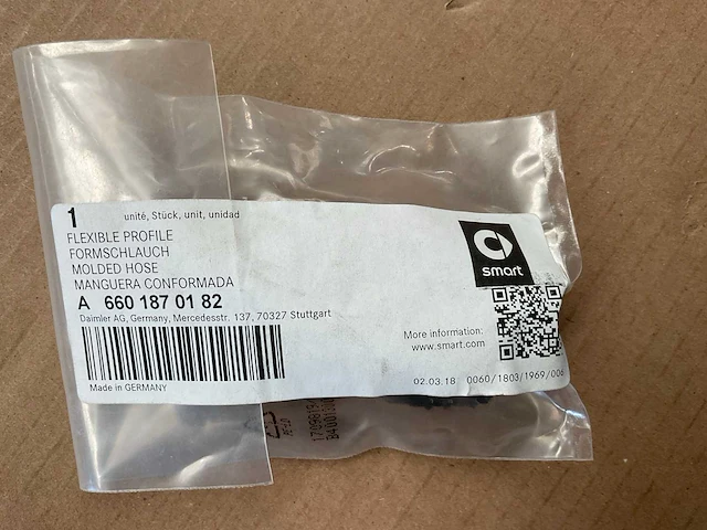 Smart a6601870182 molded hose (70x) - afbeelding 4 van  5