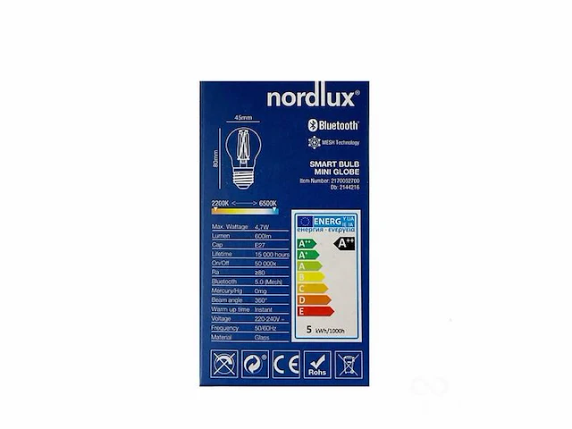 Smart led kogel mini helder e27 - afbeelding 3 van  4