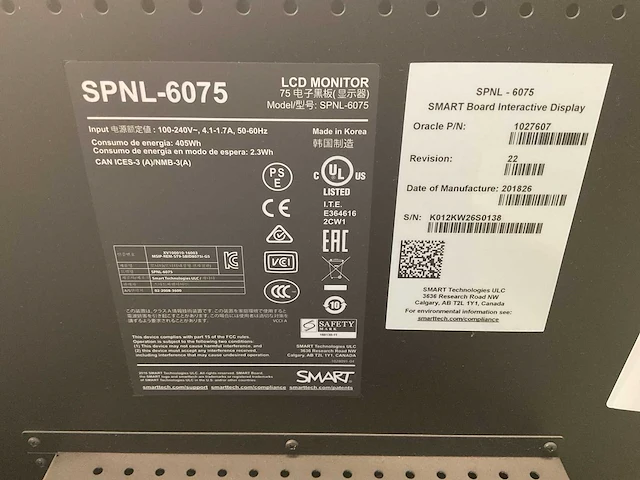 Smart spnl-6075 lcd monitor - afbeelding 5 van  5