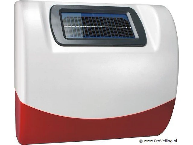 Smartwares sirene met strobe licht op zonne-energie draadloos outdoor sa68g - afbeelding 1 van  1
