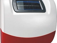 Smartwares sirene met strobe licht op zonne-energie draadloos outdoor sa68g - afbeelding 1 van  1