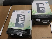 Smartwares wandverlichting met bewegingsmelder - 2 stuks - afbeelding 1 van  5